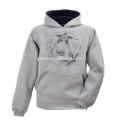 White color blank pullover hoodie for couples warm up in autumn and winter